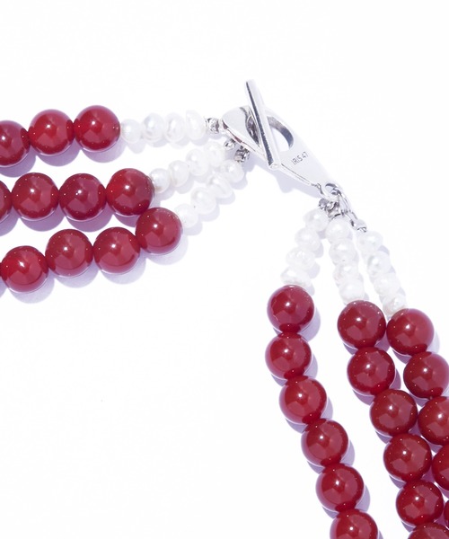 ネックレス 「IRIS 47」fabiana red agate necklace/ファビアナ レッドアゲート ネックレス VSJ7 レディースの画像