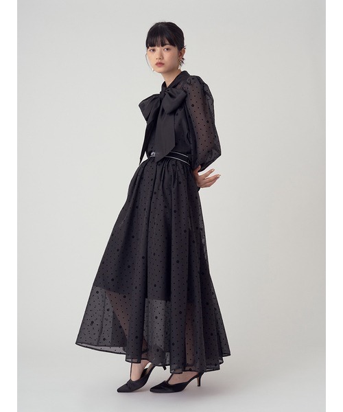 「LILY BROWN」 長袖ブラウス FREE ホワイト レディース_画像2