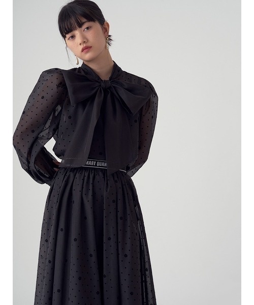 「LILY BROWN」 長袖ブラウス FREE ホワイト レディース_画像3