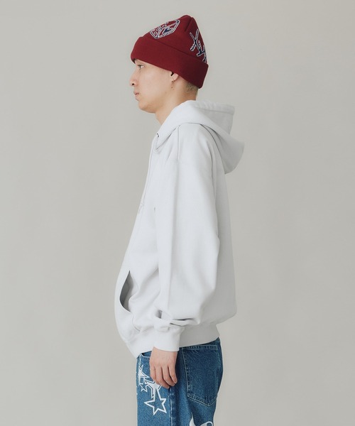 「XLARGE」 ジップアップパーカー L グレー メンズの画像