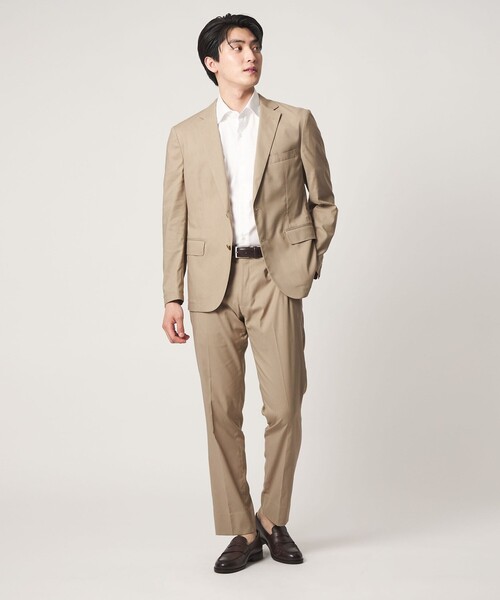 ジャケット テーラードジャケット ドビー 2ボタン ジャケット-マシンウォッシャブル・接触冷感-「A DAY IN THE LIFE」 メンズの画像