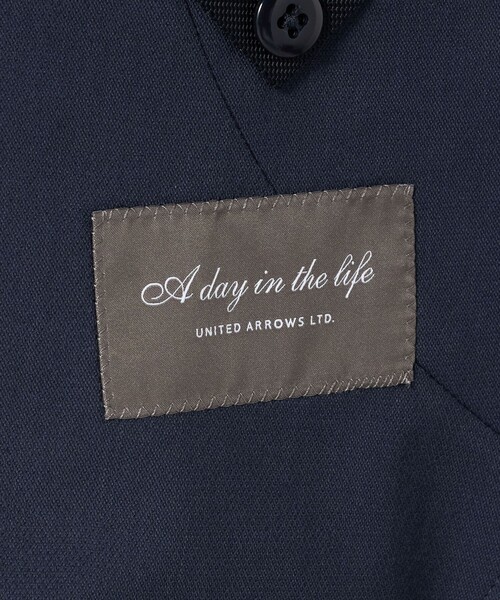 ジャケット テーラードジャケット ドビー 2ボタン ジャケット-マシンウォッシャブル・接触冷感-「A DAY IN THE LIFE」 メンズの画像