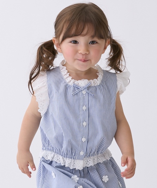 BURBERRY（バーバリー） 「KIDS」ストライプ柄長袖シャツ 160A