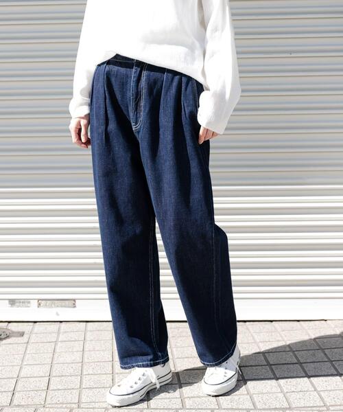 「FORK&SPOON」 デニムパンツ 1 ブルー レディース_画像8