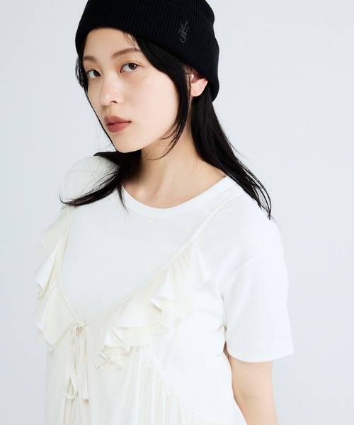 2WAYイレヘムキャミチュニック　ジーナシス　新品未使用　今季新作 JEANASIS（ジーナシス） チュニック 2WAYイレヘムキャミチュニック