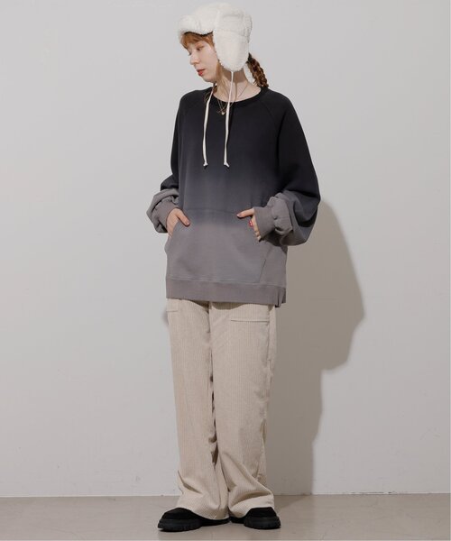 「DOUBLE NAME」 スウェットカットソー FREE ネイビー レディース_画像5