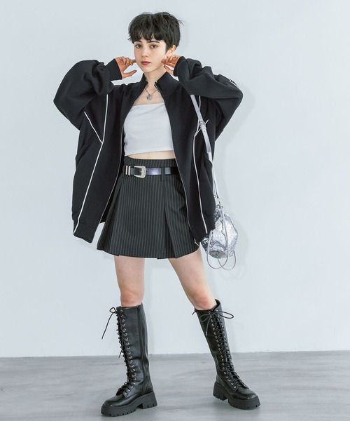 「PAGEBOY」 スウェットカットソー FREE ブラック レディース_画像7