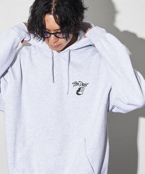 「BEN DAVIS」 プルオーバーパーカー X-LARGE ライトグレー メンズ_画像5