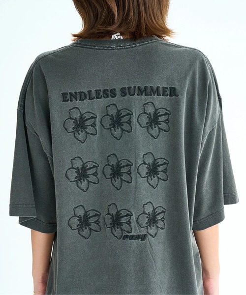 「ROXY」 半袖Tシャツ LARGE パープル レディース_画像5