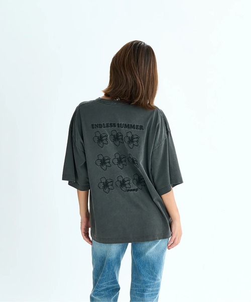 「ROXY」 半袖Tシャツ LARGE パープル レディース_画像8