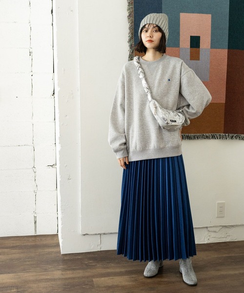 「POLO BCS」 スウェットカットソー MEDIUM グレー レディース_画像3