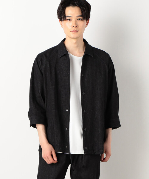 「COMME CA COMMUNE」 デニムジャケット MEDIUM ブラック メンズ_画像4