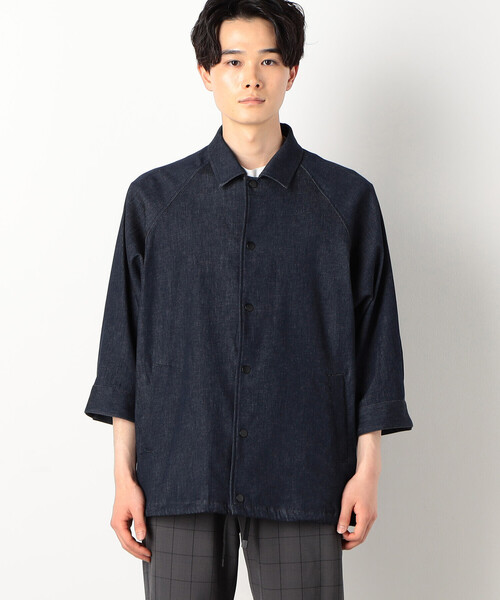 「COMME CA COMMUNE」 デニムジャケット MEDIUM ブラック メンズ_画像7