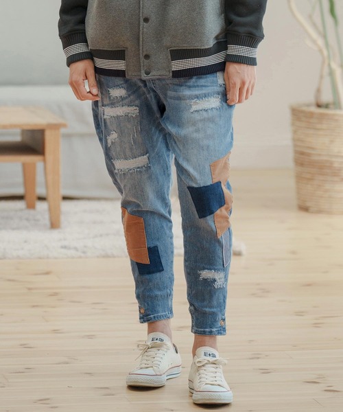 「CAMBIO」 デニムパンツ L インディゴブルー メンズ_画像9