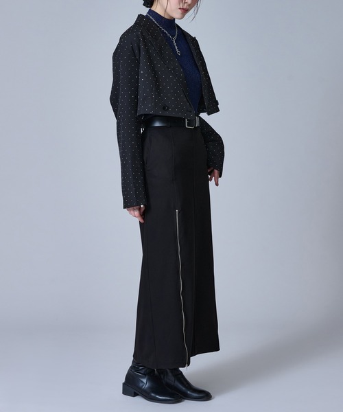 「Ellno de Mavie」 ロングスカート FREE ダークブルー レディース_画像3