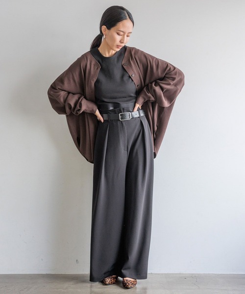 「HEREIAM」 パンツ MEDIUM ブラック レディース_画像3
