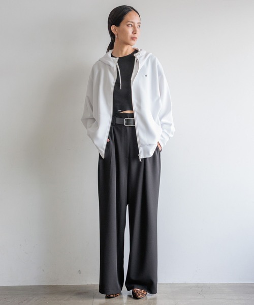 「HEREIAM」 パンツ MEDIUM ブラック レディース_画像4