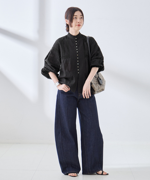 【新品タグ付】2025ss マハル レース ブラウス シャツ コットン2way journal standard L'essage（ジャーナルスタンダード レサージュ