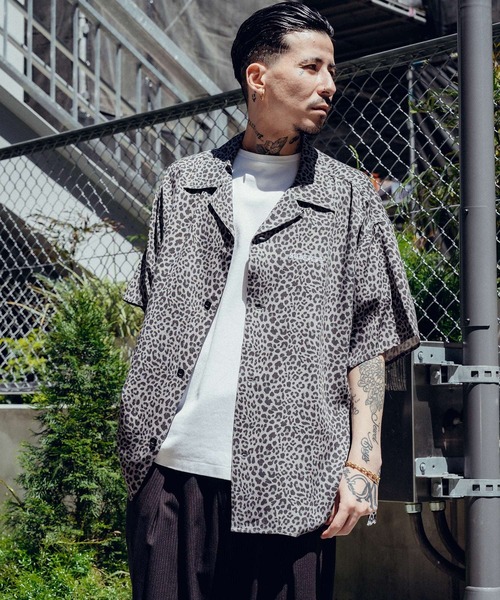 「Subciety」 半袖シャツ LARGE ブラック メンズ_画像7