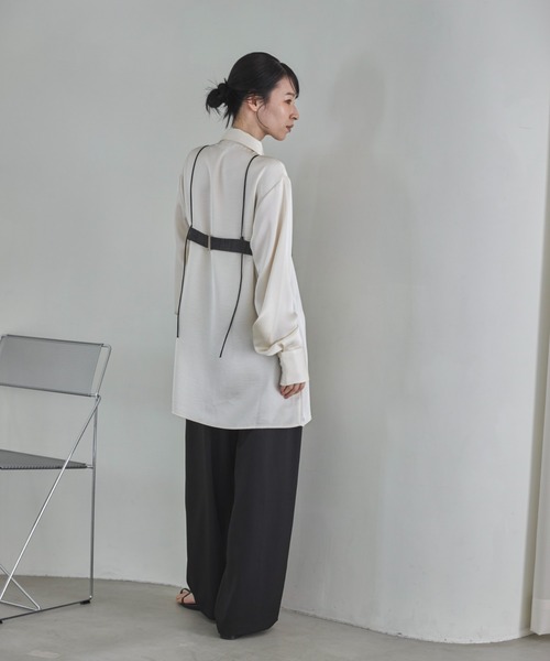 「feepur」 長袖シャツ MEDIUM アイボリー レディース_画像4