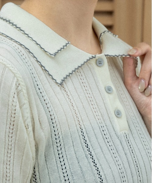 lawgy（ラウジー） ポロシャツ ポロ double collar short sleeve polo