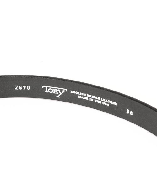 「TORY LEATHER」 ベルト 32 ブラック メンズ_画像8