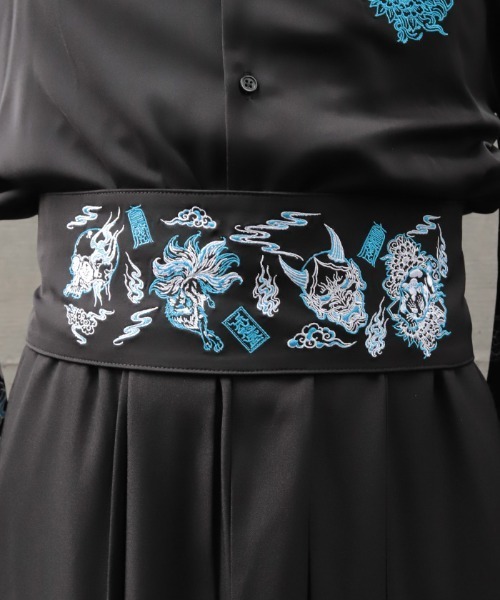 REZEN（リゼン） ベルト 百鬼夜行刺繍帯ベルト メンズ : ZOZOTOWN