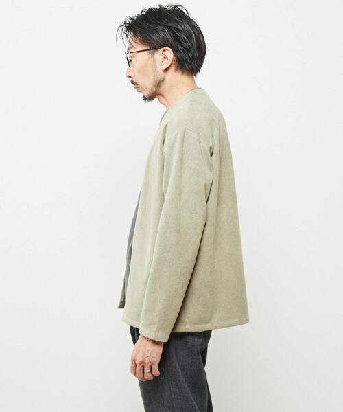 「MEN'S MELROSE」 カーディガン 2 グレイッシュベージュ メンズ_画像3