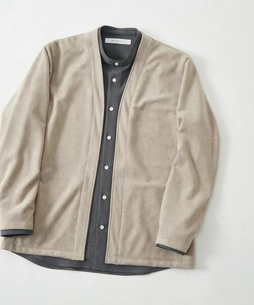 「MEN'S MELROSE」 カーディガン 2 グレイッシュベージュ メンズ_画像9