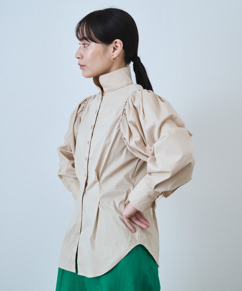 「Audrey and John Wad」 長袖ブラウス FREE サックスブルー レディース_画像5