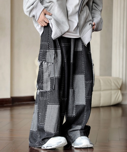 「FVLMEN」 デニムパンツ MEDIUM ブラック メンズ_画像6