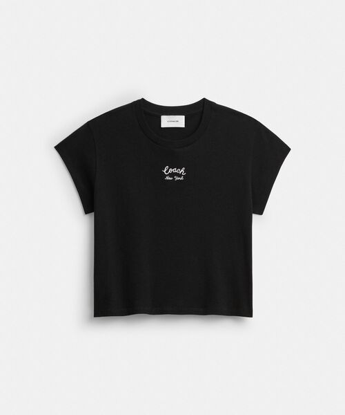 COACH（コーチ） tシャツ 半袖 キャップ スリーブ ボックス クルー