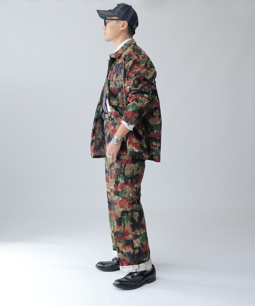 MILITARY カーゴパンツ 実物 新品 スイス軍 M-83 アルペンカモ