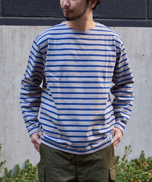 『men's』ボーダーロンT FIDELITY tシャツ BORDER L/S REGULAR / バスクボーダーシャツ