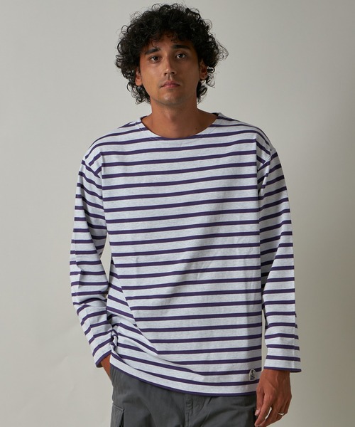 45rpm ボーダー　バスク風長袖シャツ FIDELITY tシャツ BORDER L/S REGULAR / バスクボーダーシャツ
