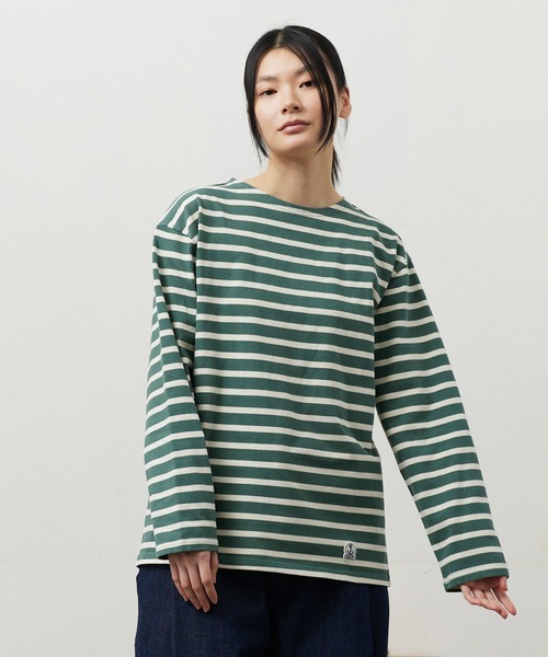 45rpm ボーダー　バスク風長袖シャツ FIDELITY tシャツ BORDER L/S REGULAR / バスクボーダーシャツ