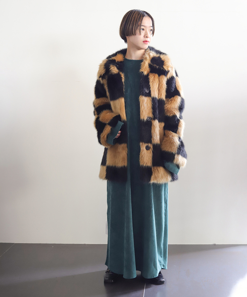 CITYSHOP（シティショップ） ワンピース VELVETEEN KAFTAN DRESS