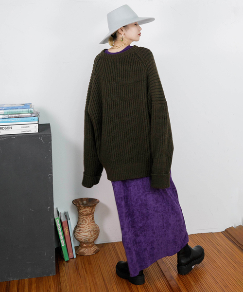 CITYSHOP（シティショップ） ワンピース VELVETEEN KAFTAN DRESS