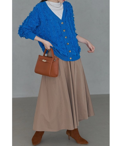 &. NOSTALGIA（ノスタルジア） カーディガン フリンジニット