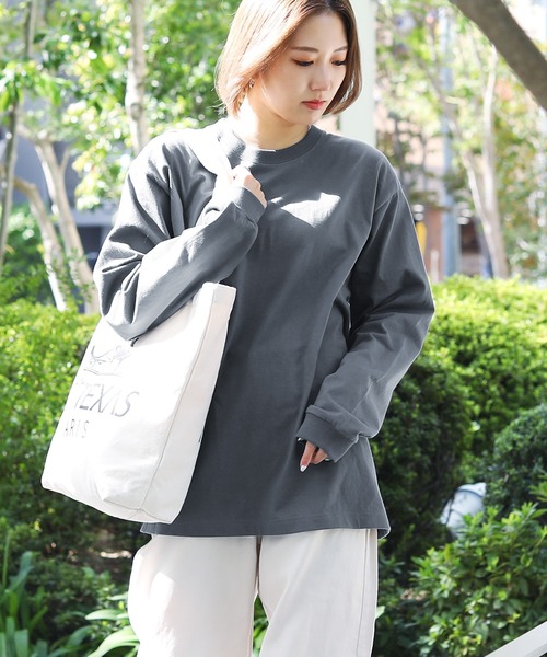 tシャツ T-GRAPHICS メッセージプリント長袖Tシャツ メンズ