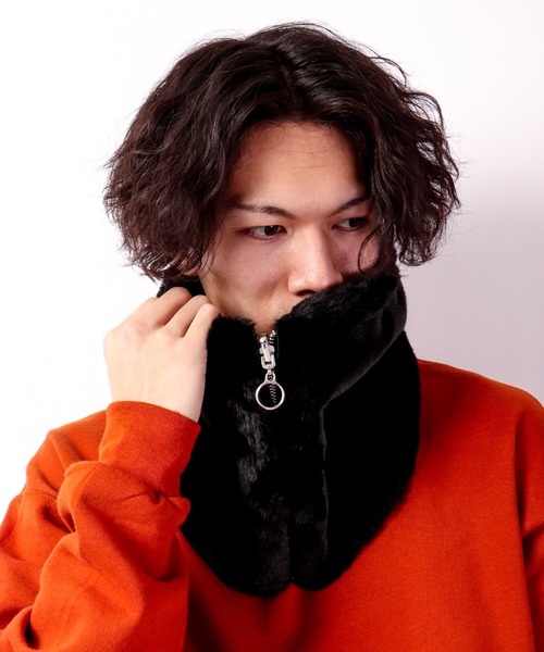 ネックウォーマー ボリュームファージップネックウォーマー 半額sale