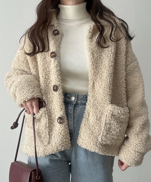 Cham. ブルゾン アウター ボアコート レディース : ZOZOTOWN Yahoo!店