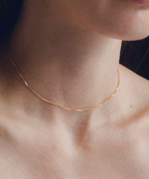ネックレス 「les bon bon」rad necklace yellow gold BOB45 レディースの画像