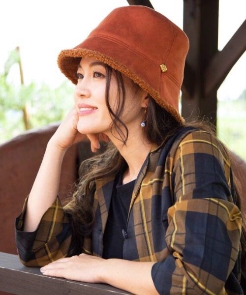 極美品】エルメス フォーブ スイフト ムートン バケットハット 帽子 黒