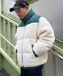 NO NEED（ノーニード） ダウンジャケット ダウン ボア切り替え ビッグ