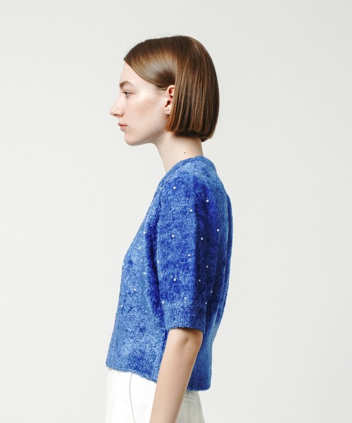 ニット セーター 「LOULOU WILLOUGHBY」パールスタッズプルオーバー レディース LOULOU WILLOUGHBY ニット セーター 「LOULOU WILLOUGHBY