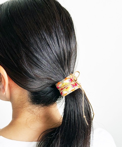 新品ガーグル　gargle　メタリックフラワー　ヘアーカフス　ヘアカフ　ブラウン gargle ヘアピン ガーグル:Fresh Flower（ヘアーカフス