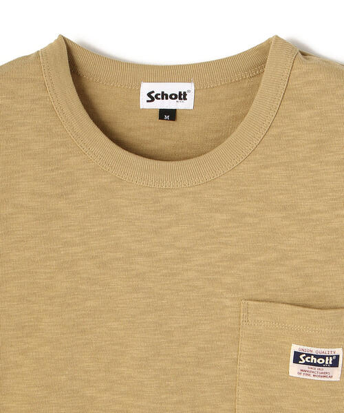Schott N.Y.C tシャツ Schott/ショット/WORK LABEL POCKET T