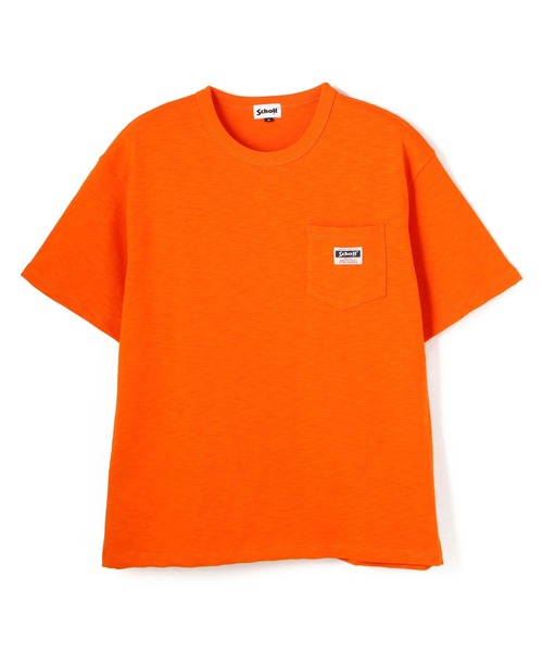 Schott ショット WORK LABEL POCKET T-SHIRT 半袖Tシャツ WORK LABEL POCKET T-SHIRT/ワークラベル ポケットTシャツ