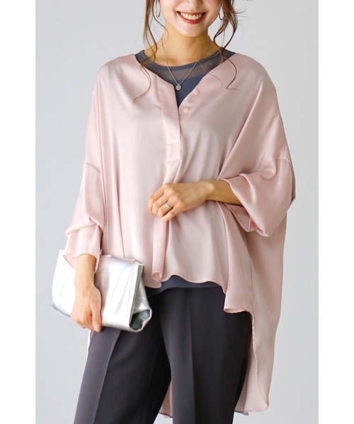 tシャツ インナーとしても着られる！首元美人シースルートップス レディース Ehre style tシャツ インナーとしても着られる！首元美人